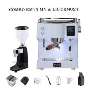 Combo máy pha cà phê Milesto EM19 M4 + LingDong/CRM021
