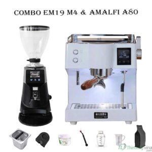 Combo máy pha cà phê Milesto EM19 M4 + Amalfi A80